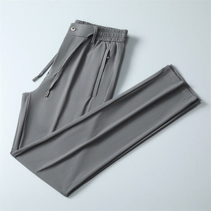 Elastische Herren Sporthose mit Reißverschlusstaschen Bequem