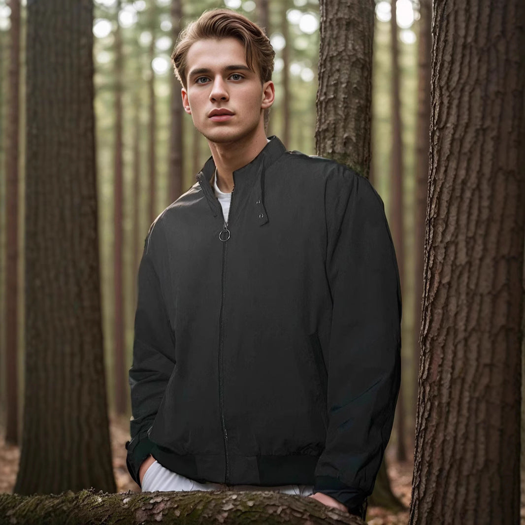 Herren Freizeitjacke Lässig Winddicht Outdoorjacke - BerlinGlamour