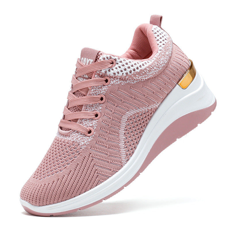 Damen Sneaker Sportlich Atmungsaktiv Knit Sohle Rutschfest