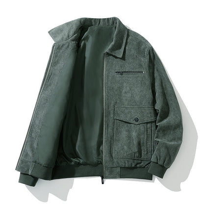 Herren Cordjacke Praktisch Mit Taschen Hochwertig