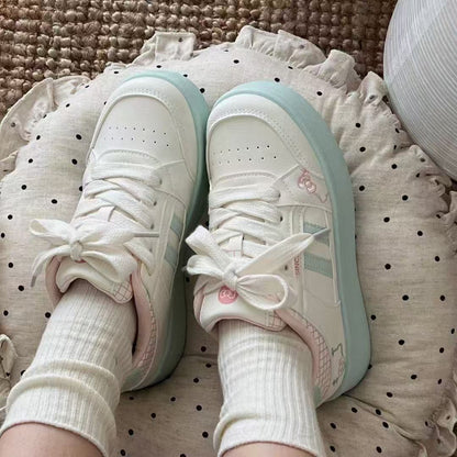 Damen Sneaker Trendy Verspielt Fashion Schuhe