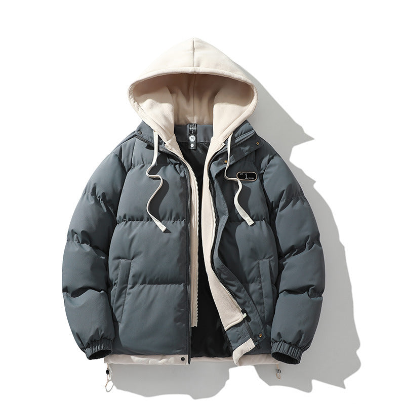 Herren Winterjacke Pufferjacke Abnehmbar Innenfutter Warm