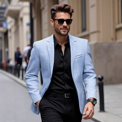 Herren Blazer Elegant Komfort Schnitt Modern