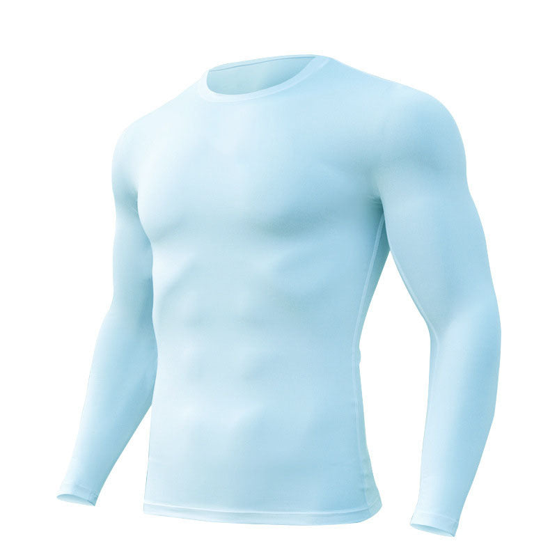 Herren Sportshirt Atmungsaktiv Langarm Funktionshemd