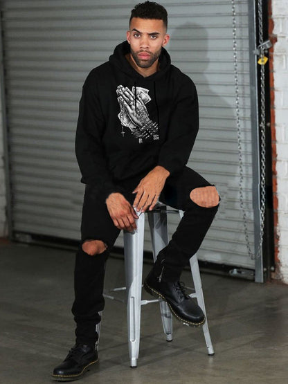 Herren Hoodie mit stylishem Grafikdruck Berlin Style
