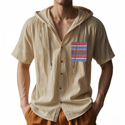 Herren Hemd mit Kapuze Bunt Farben Berlin Style