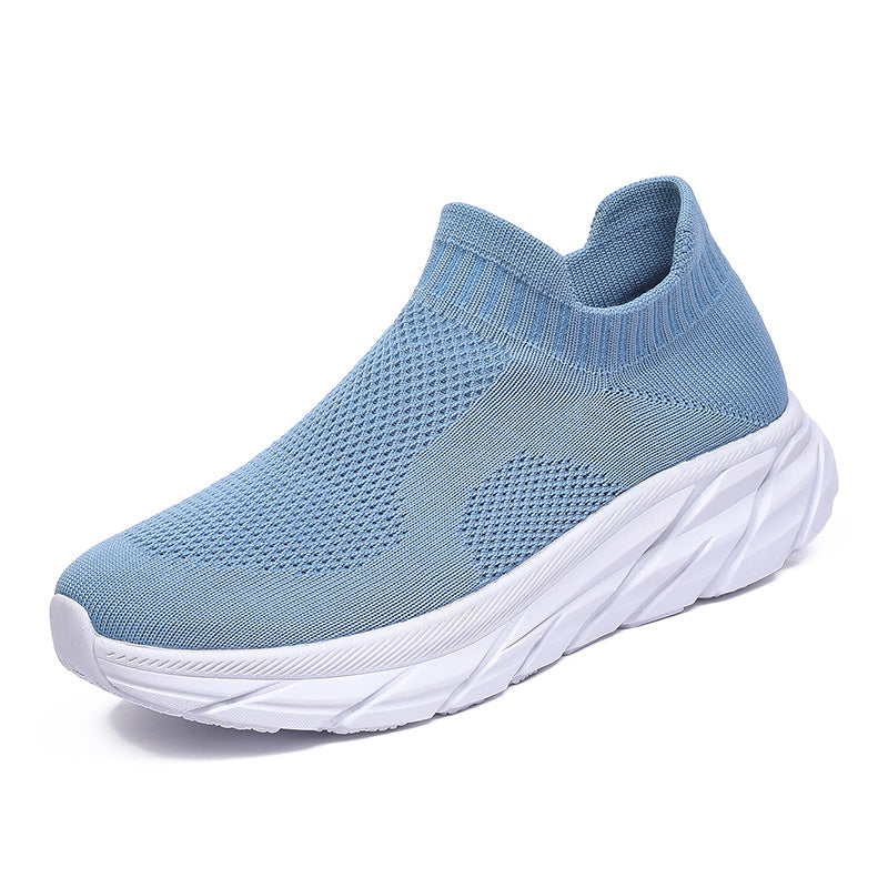 Damen Sneaker Atmungsaktiv Strick Schuhe Bequem Flexibel