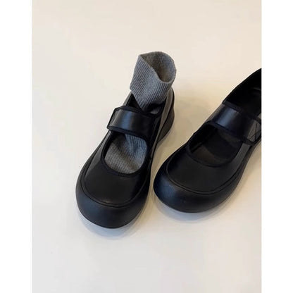 Ballerinas Damen Bequem Verstellbarer Riemen Komfortsohle