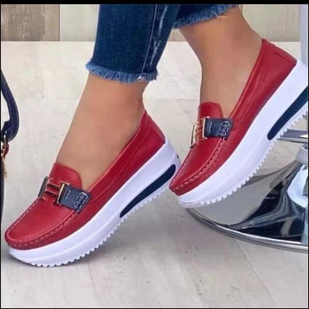 Damen Sneaker Slip-On Schuhe Bequem Modisch