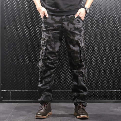 Herren Camouflage-Hose Cargo-Style Vielfach-Taschen