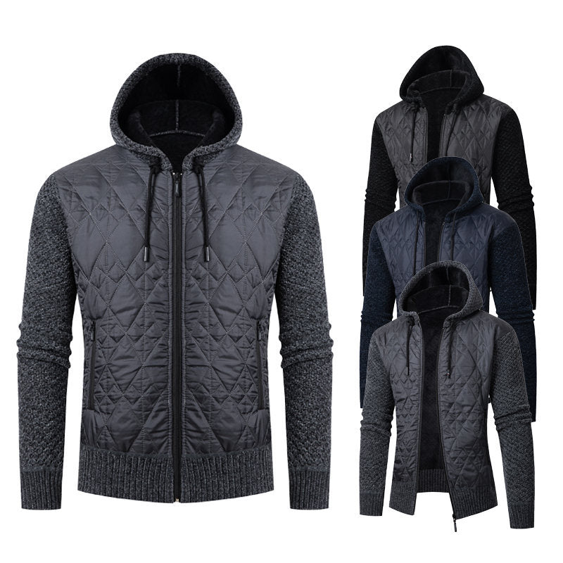 Herren Steppjacke Sportlich Warm Mit Reißverschluss - BerlinGlamour