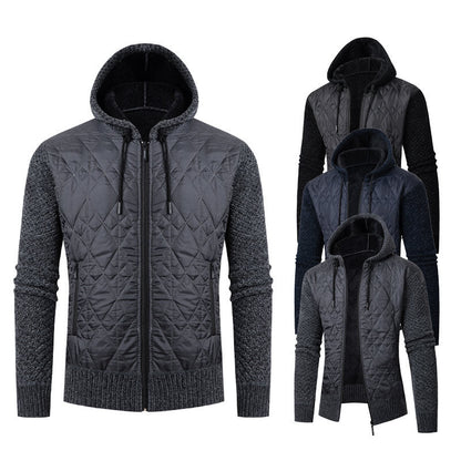 Herren Steppjacke Sportlich Warm Mit Reißverschluss - BerlinGlamour