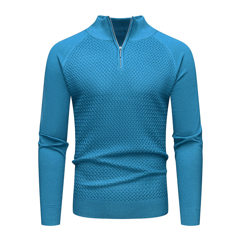 Herren Strickpullover Reißverschluss Modern Casual