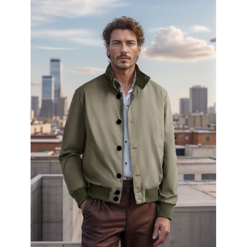 Herren Übergangsjacke Leicht Wasserabweisend Modern