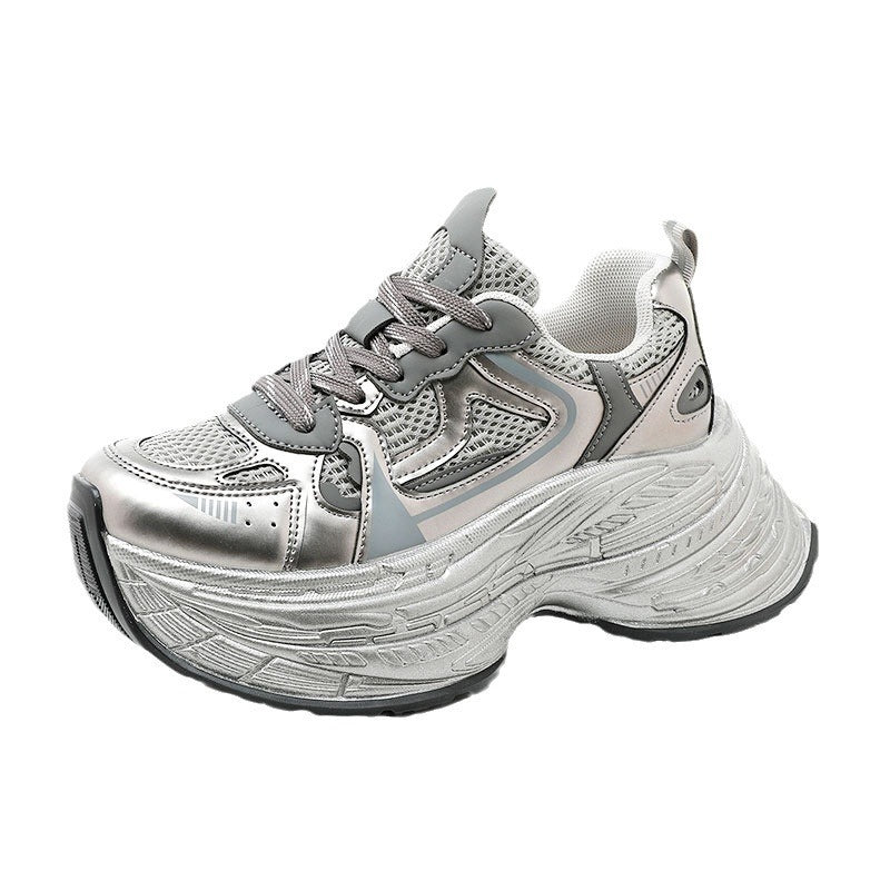 Damen Sneaker Chunky Bequem Komfortabel Schwarz Mode
