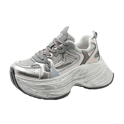 Damen Sneaker Chunky Bequem Komfortabel Schwarz Mode