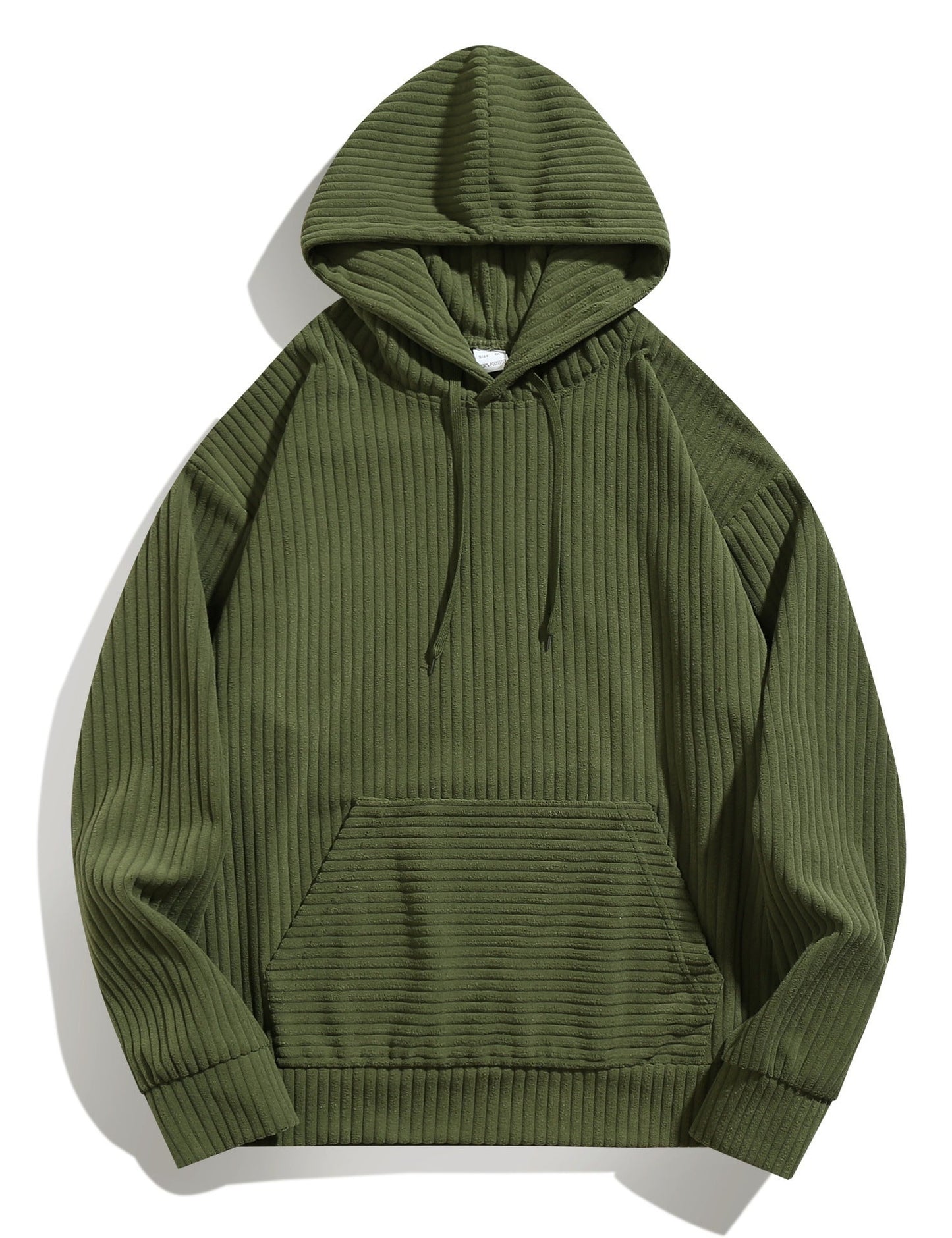 Herren Pullover Ripp Kapuze Lässig Modern