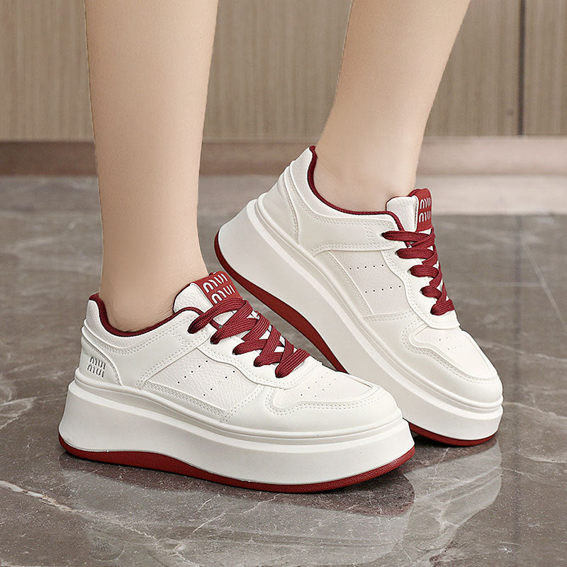 Damen Plateau Sneaker Rutschfest Komfortabel Modisch