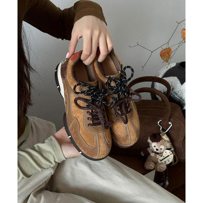 Damen Sneaker Wildleder Atmungsaktiv Modisch