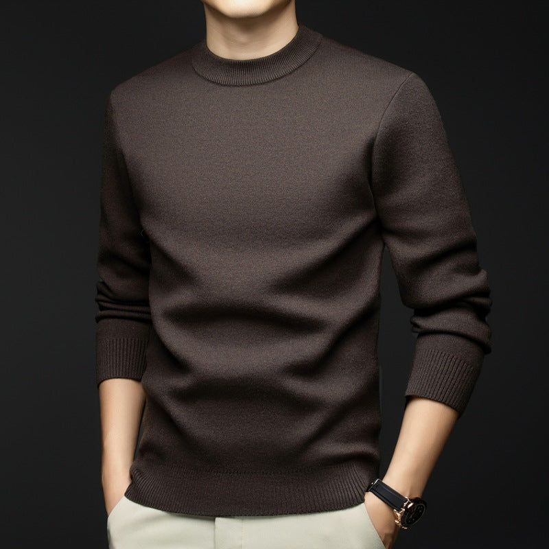 Herren Pullover Lässig Grau Kaschmir