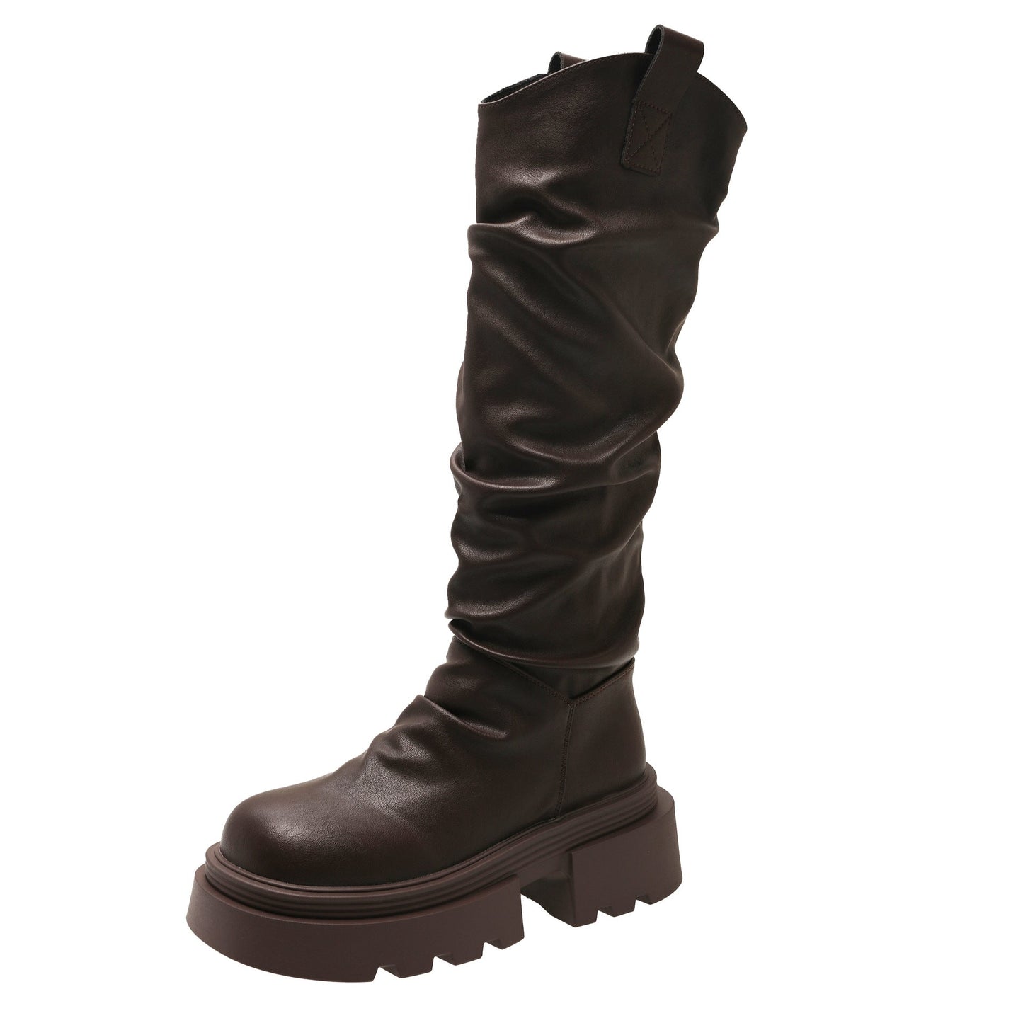 Damen Stiefel Hoch Weich Obermaterial Robust Sohle Winter