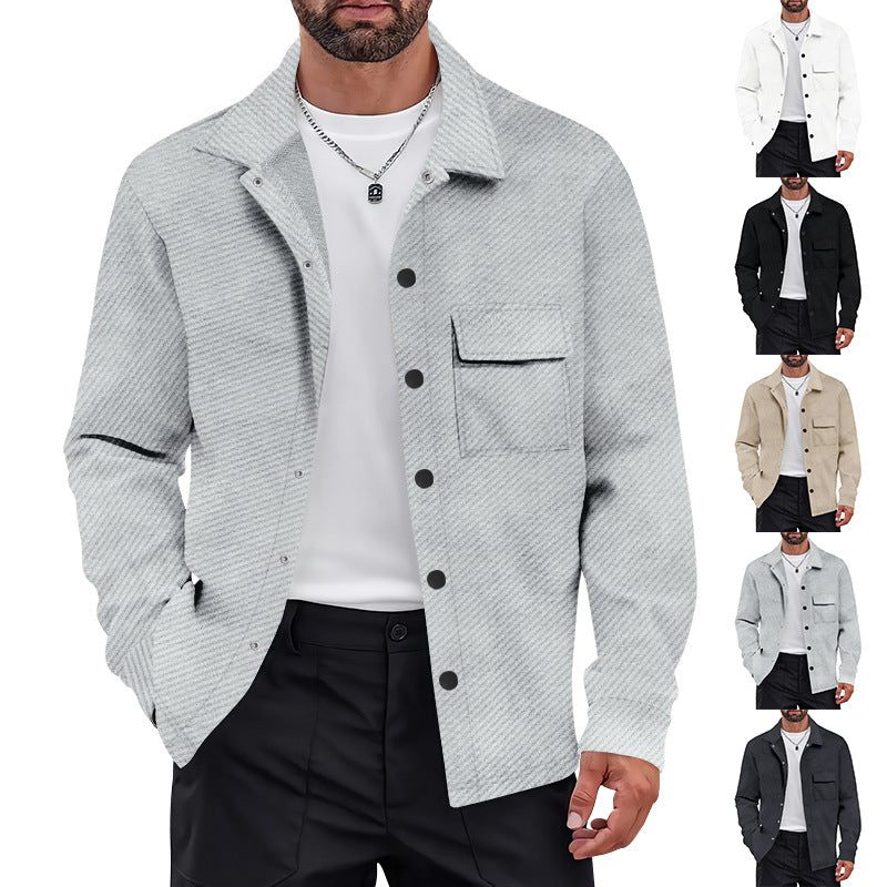 Herren Freizeitjacke Lässig mit Taschen Modern - BerlinGlamour