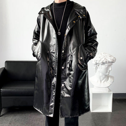 Herren Regenjacke Reflektierend Wasserdicht mit Kapuze