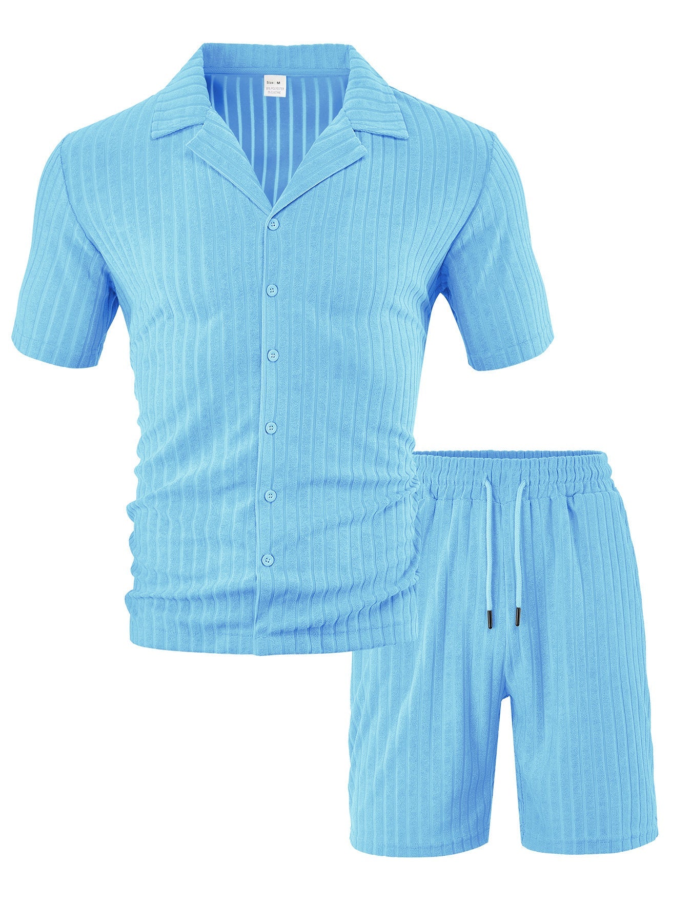 Herren Freizeitset Kurzarm Elastisch Modern