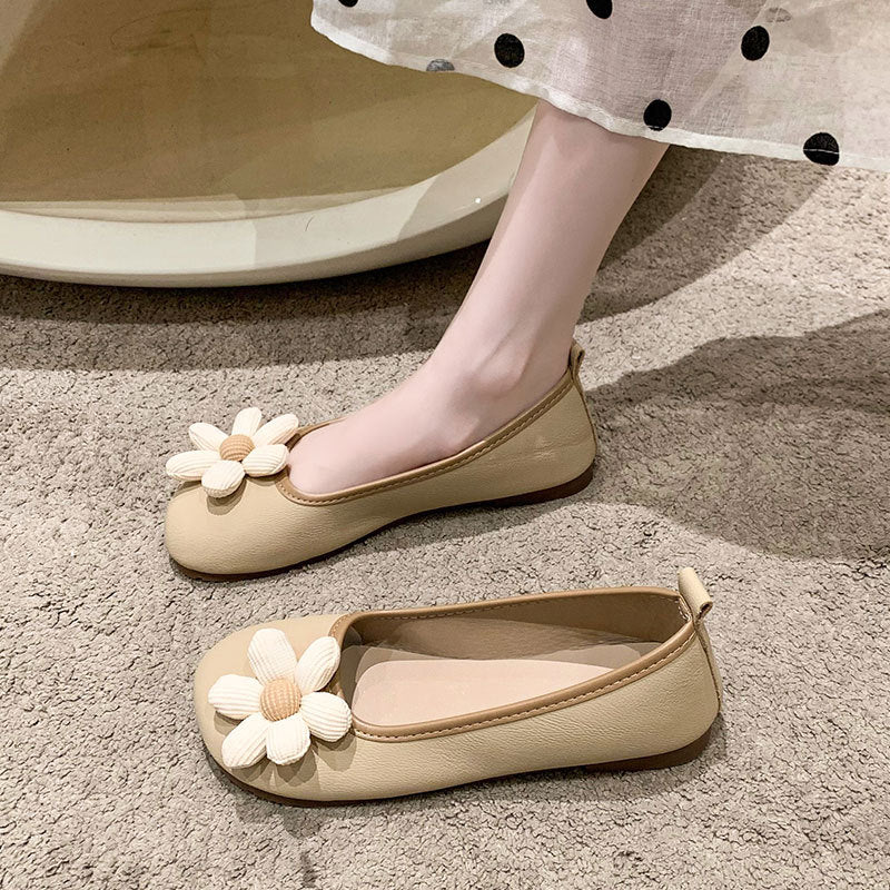 Damen Ballerinas Modisch Floral Flexibel - BerlinGlamour