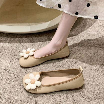 Damen Ballerinas Modisch Floral Flexibel - BerlinGlamour