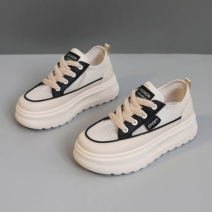 Damen Sneaker Sportlich Plateau Schuhe Komfortabel