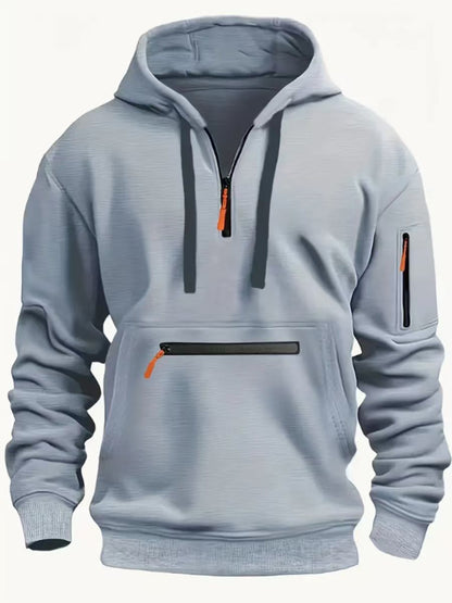 Herren Hoodie Modern mit Reißverschluss und Coolen Designs