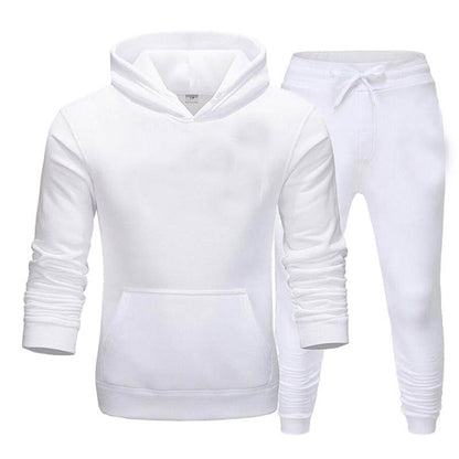 Herren Sportanzug Kapuzenpullover Jogginghose Set Bequem
