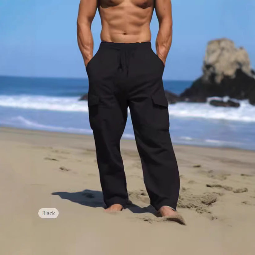 Herren Cargo-Hose Bequem Elastisch Luftig