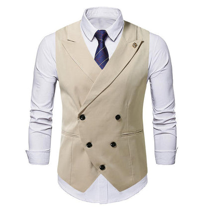 Herren Weste Modern Elegant mit Knopfleiste und Details