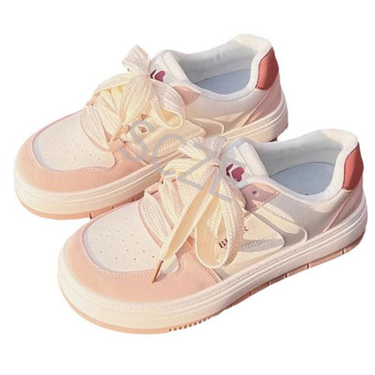 Damen Plateau Sneaker Bequem Luftdämpfung Modisch
