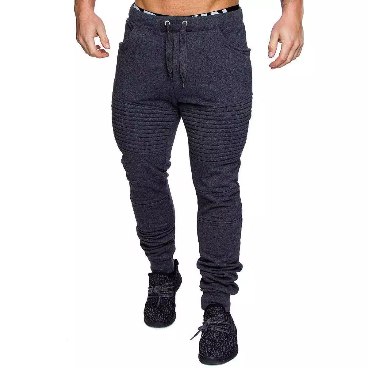 Herren Jogginghose Slim Fit Sportlich Mit Struktur