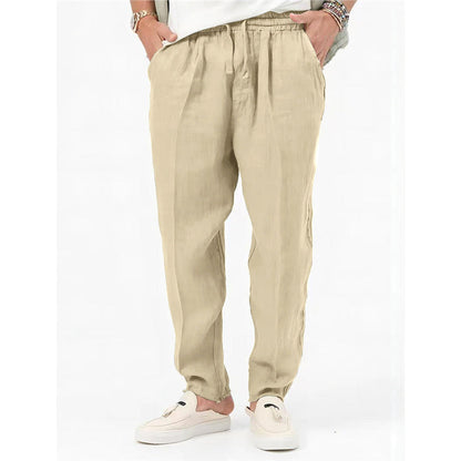 Herren Sommerhose Leicht Elastischer Bund Mit Seitentaschen