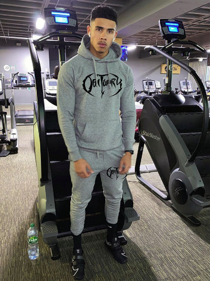 Herren Sportset Sweatshirt Jogginghose Logo Modern