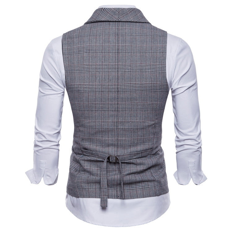 Herren Weste Karomuster Klassisch Berlin Chic