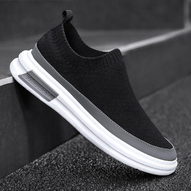 Damen Sneaker Strick Bequem Rutschfest Flexibel