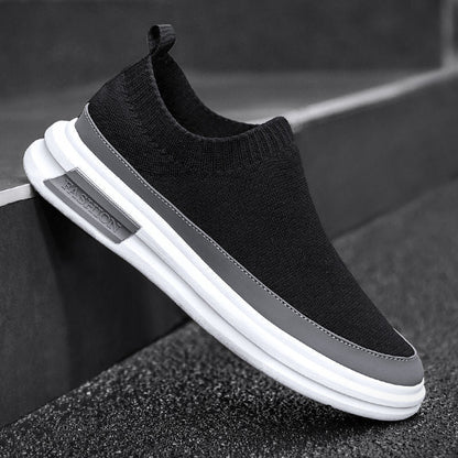 Damen Sneaker Strick Bequem Rutschfest Flexibel