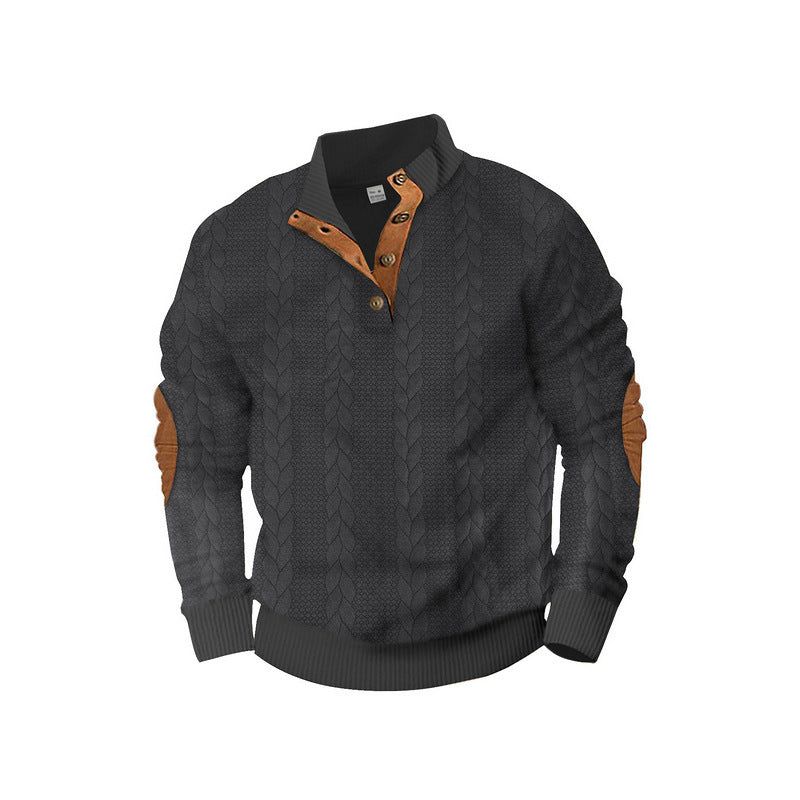 Herren Pullover Strick Modern Klassisch Mit Kontrastdetails