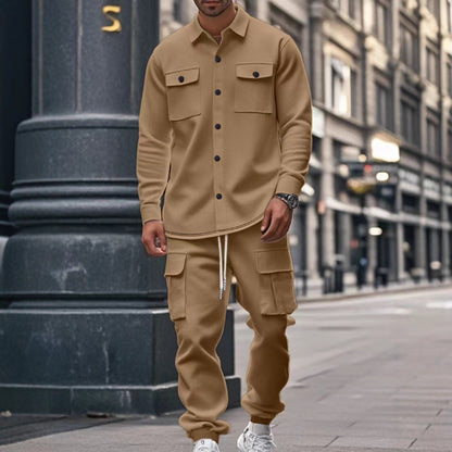 Herren Cargo-Hose Pflegeleicht Modern Mit Knöpfen