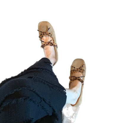 Damen Mokassins Elegante Schnürschuhe Mode