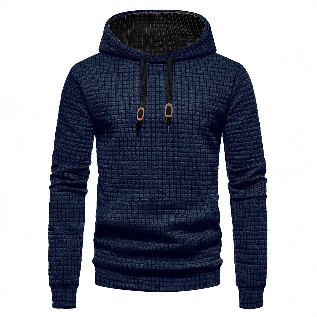 Herren Hoodie Modern Hochkragen Strukturiert