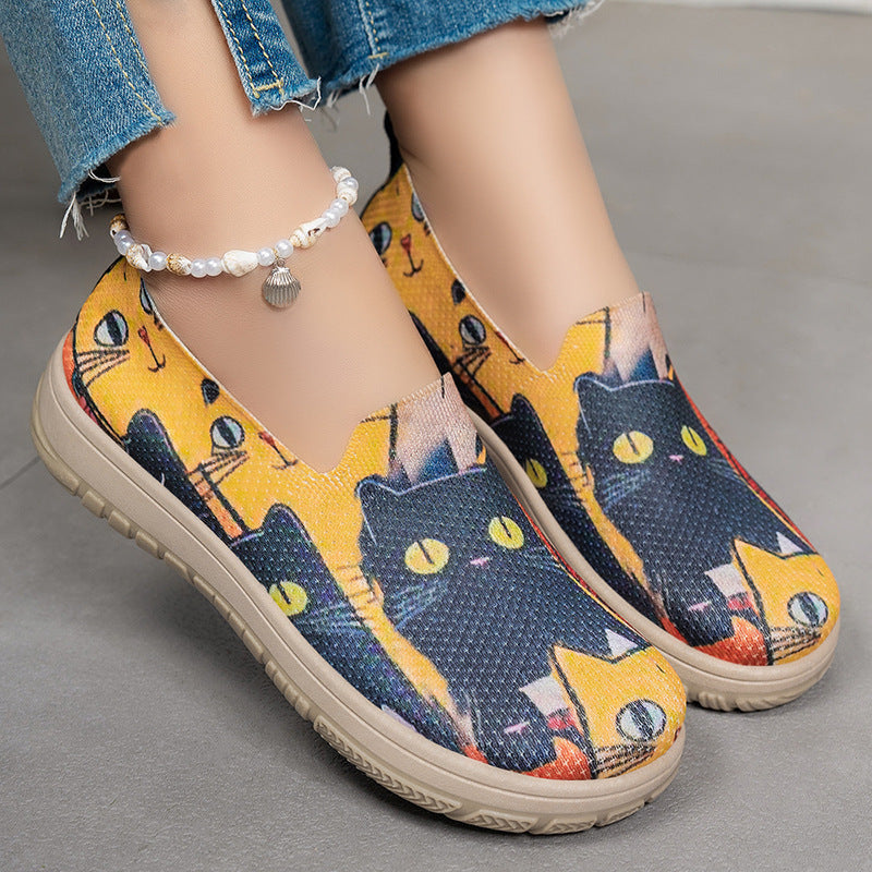 Damen Slip-On Schuhe Bunt Modisch Frauen Schuhe - BerlinGlamour