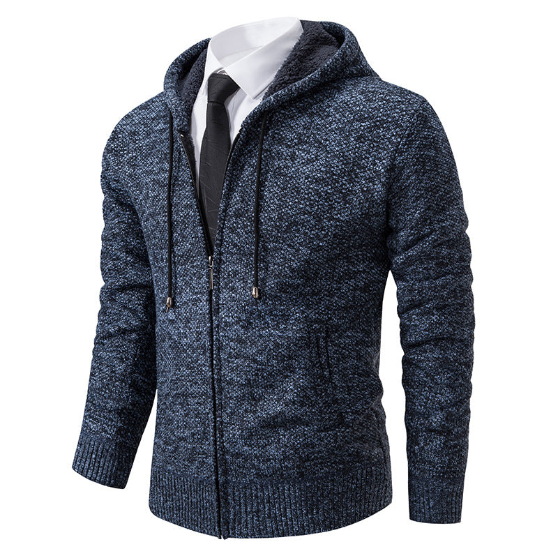 Herren Strickjacke Modern Schnitt Reißverschluss