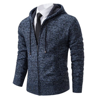 Herren Strickjacke Modern Schnitt Reißverschluss