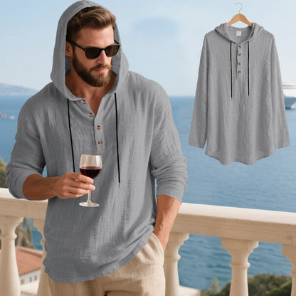 Herren Kapuzenshirt Weich Baumwolle Bequem Mit Taschen
